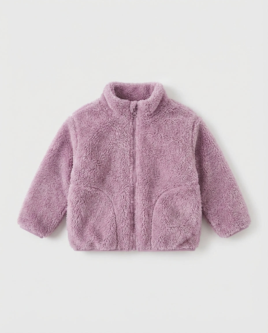 Baby Clothing Boys Plush Zip Jacket | Casual Coat