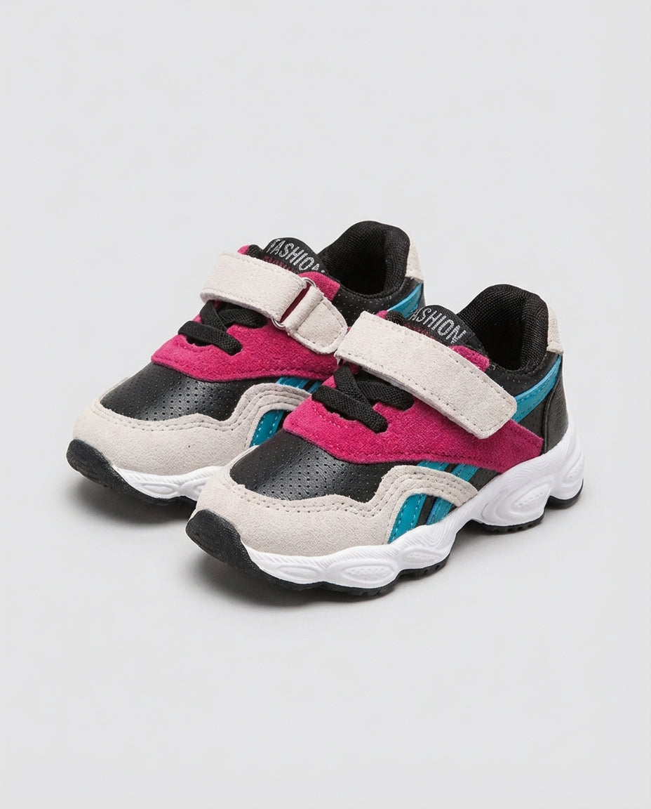 Baby Boy Footwear Colorblock Strap Sneakers | Sport Style