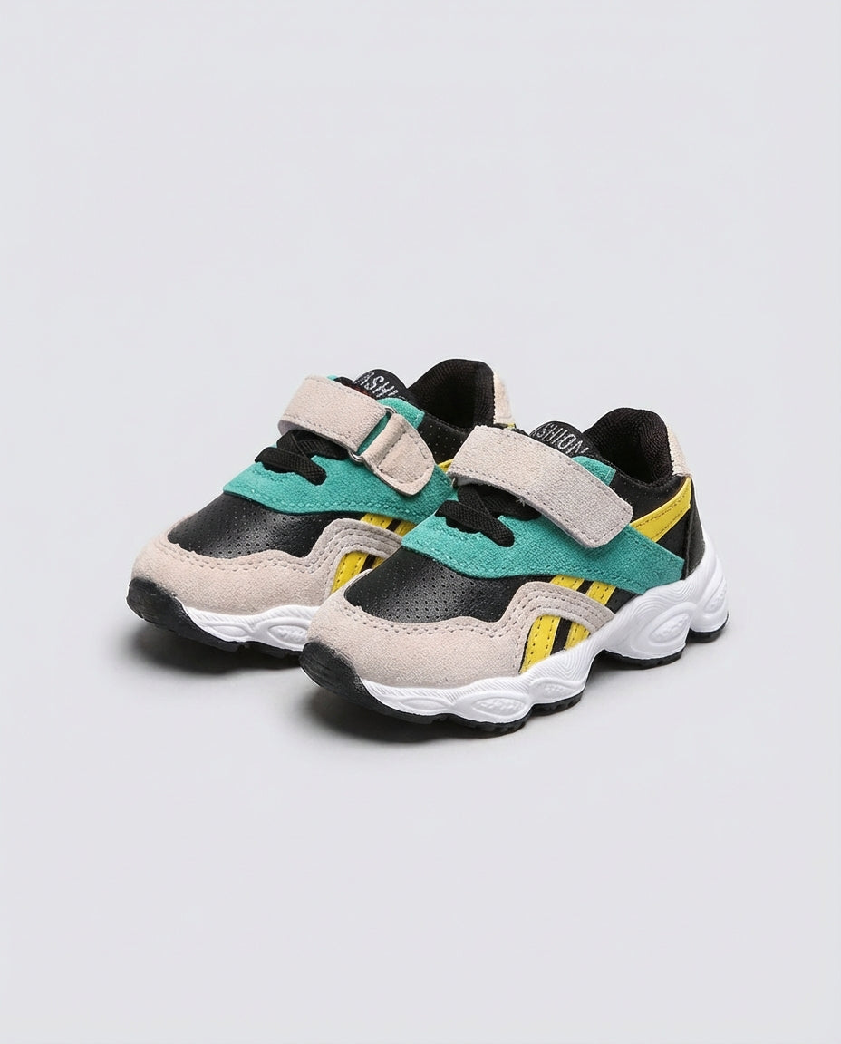 Baby Boy Footwear Colorblock Strap Sneakers | Sport Style