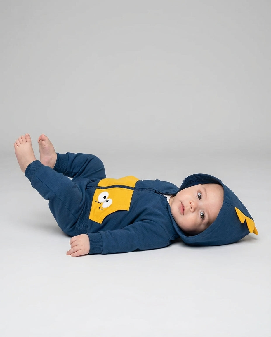 Baby Clothing Boys Cartoon Hooded Zip Jacket | Dino Style