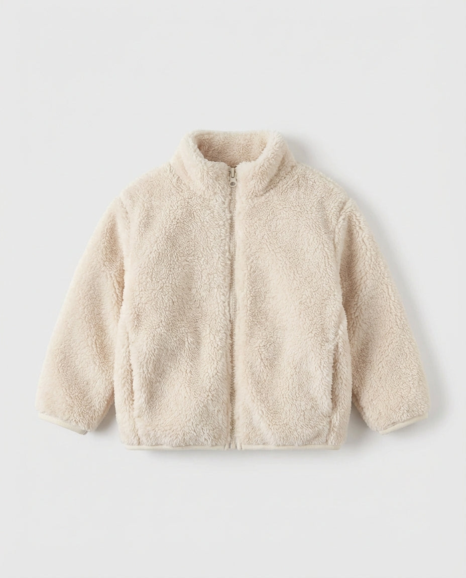 Baby Clothing Boys Plush Zip Jacket | Casual Coat