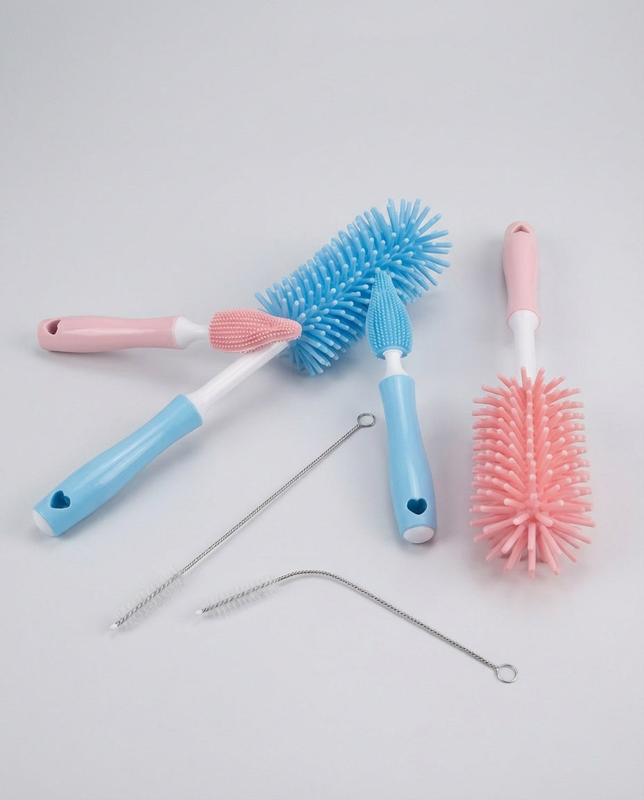 Baby Feeding Accessories Bottle Brush Cleaning Set | 3 Piece Kit