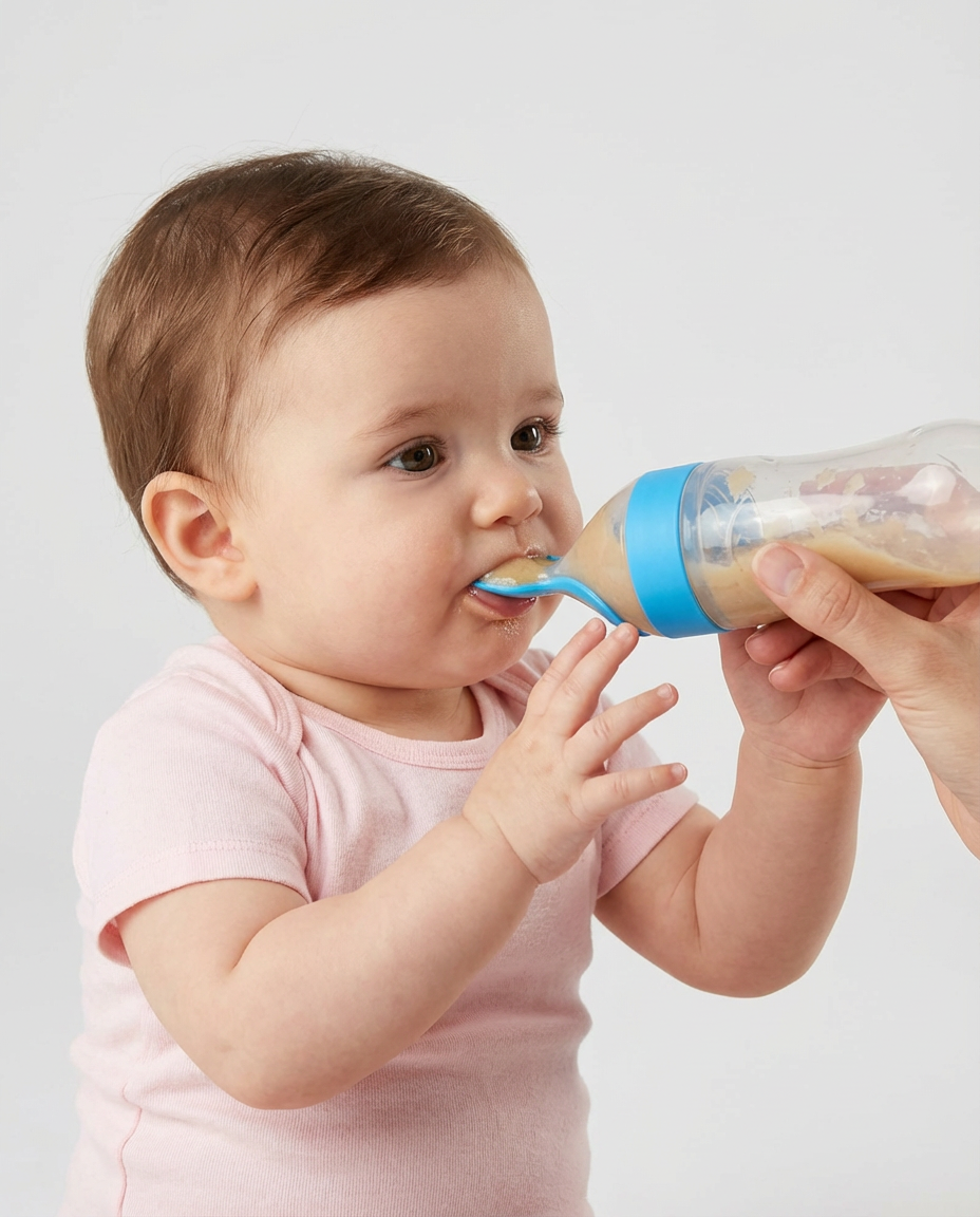 Baby Feeding Accessories Spoon Bottle Feeder | Squeeze Design