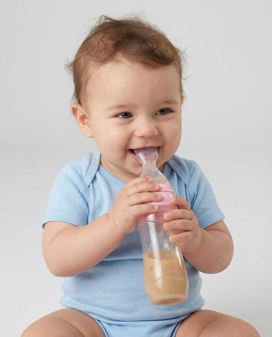 Baby Feeding Accessories Spoon Bottle Feeder | Squeeze Design