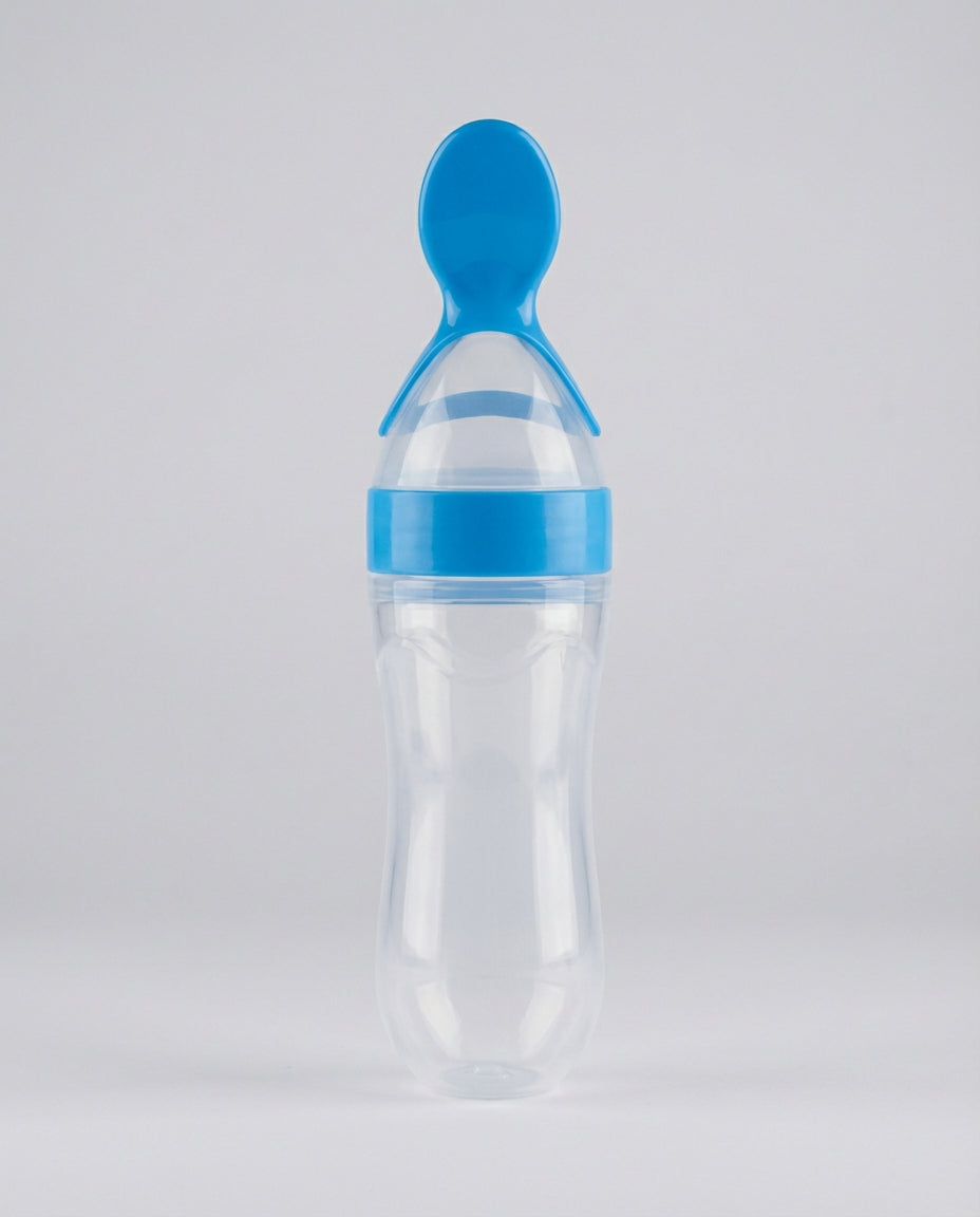 Baby Feeding Accessories Silicone Spoon Bottle Feeder | Squeeze Design