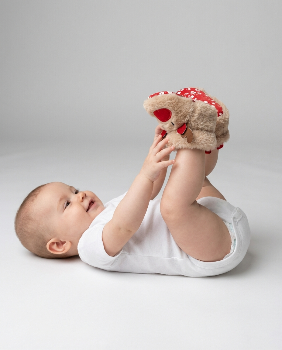 Baby Girl Footwear Reindeer Crib Boots | Holiday Style